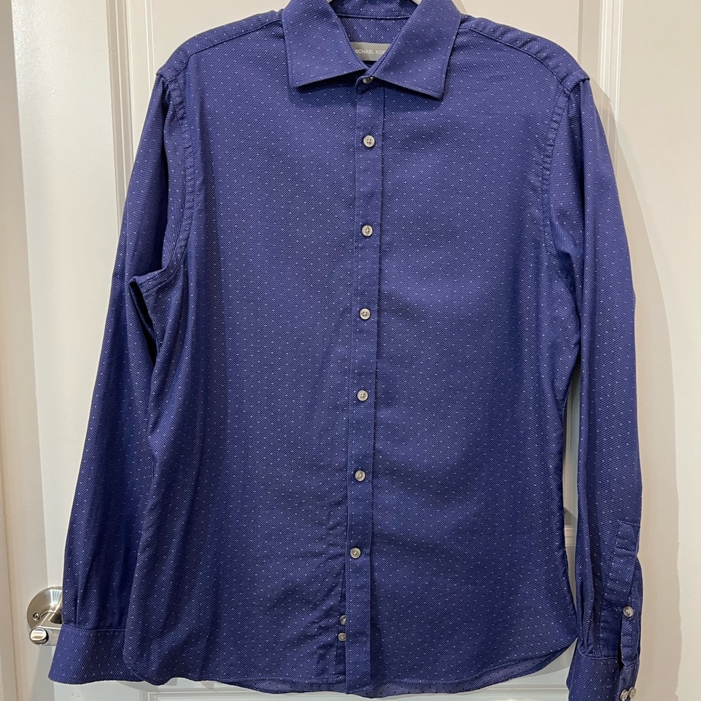 Michael Kors Slim Fit Dress Shirt, Size 16- 34/35 - Picture 2 of 9